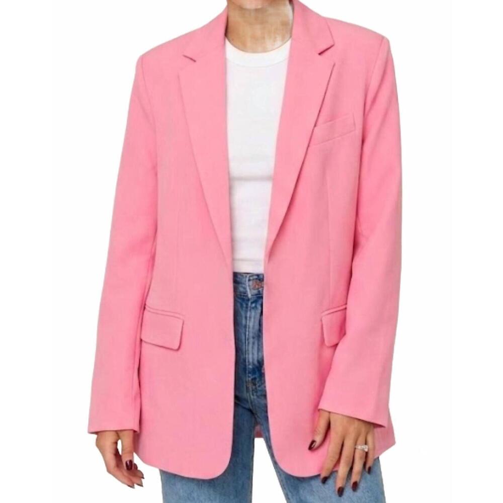 NEW KARLIE collared blazer jacket in pink